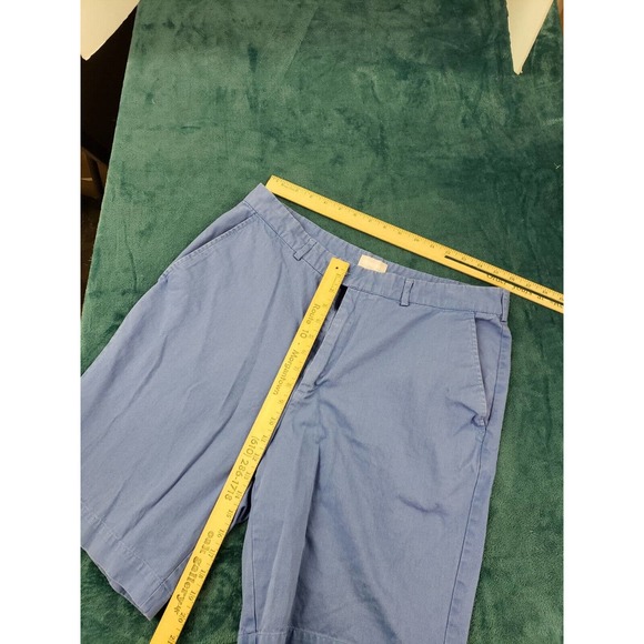 Tehama Mens Blue Bermuda Shorts Size 32 Casual 100% Cotton Khaki Chino - Picture 8 of 12